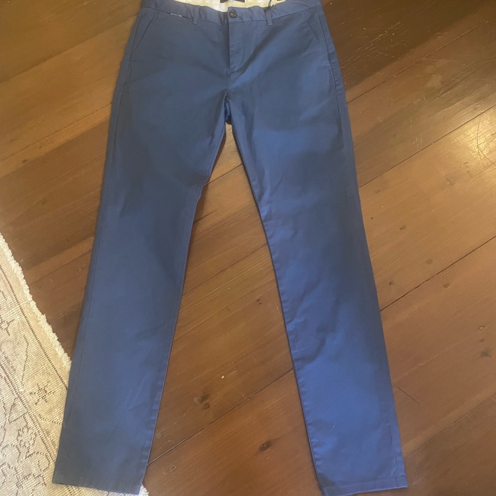 Men’s Scotch + Soda Mott Super Slim Fit Pants, Blue, 31/32
